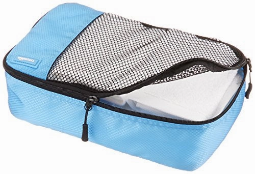 Amazonbasics Small  Packing Cubes - 4 Piece Set, Sky Blue