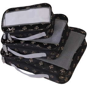American Flyer Fleur De Lis 3Pc Packing Cube Set