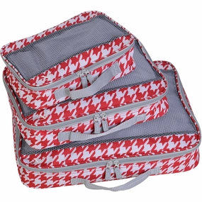 American Flyer Houndstooth 3Pc Packing Cube Set