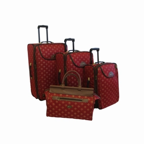 American Flyer Lyon 4 Piece Set 4-Wheel Luggage Sets