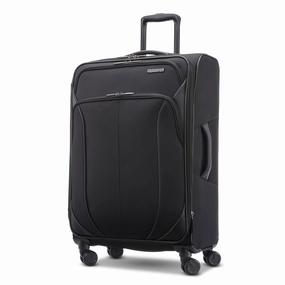 American Tourister 4 KIX 2.0 Softside Spinner Luggage, 24 Inch Checked Medium