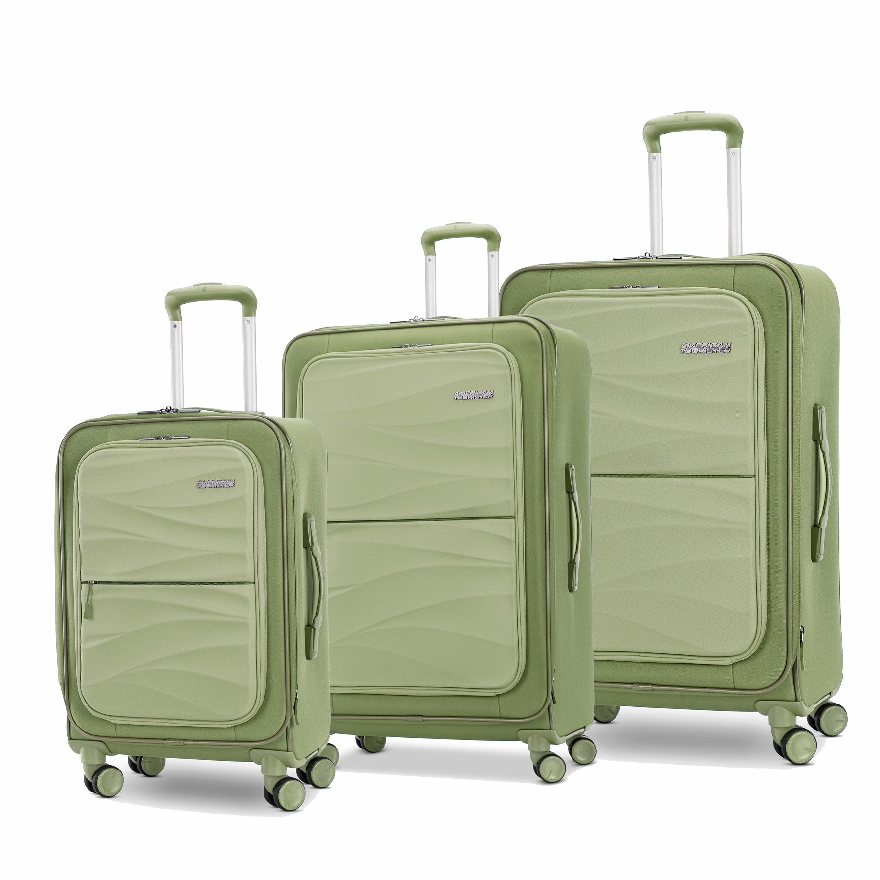 American Tourister Cascade 3 piece set (20/24/28) Softside Spinner Luggage
