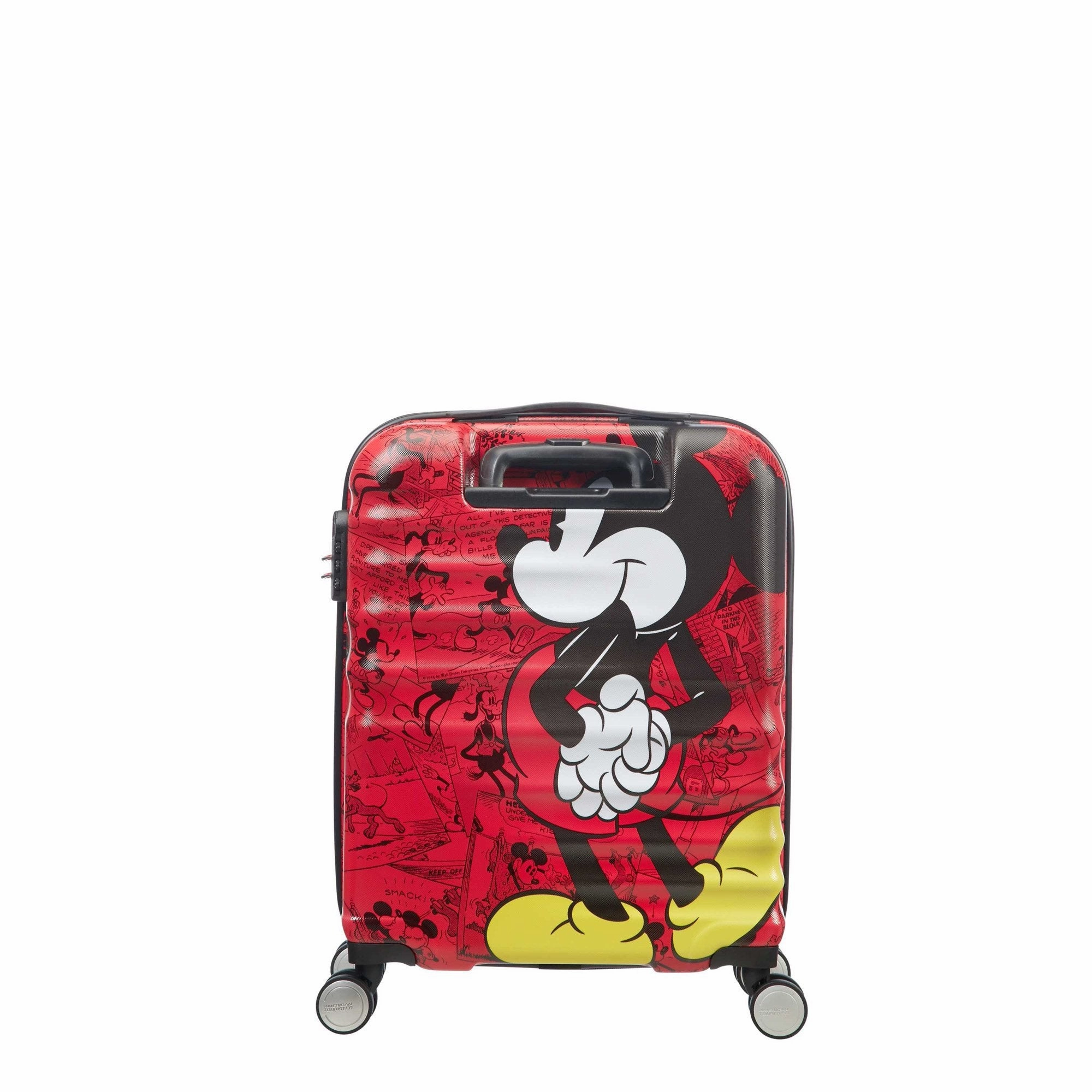 American Tourister Disney Wavebreaker Spinner Carry-On Luggage - Mickey Comics Red