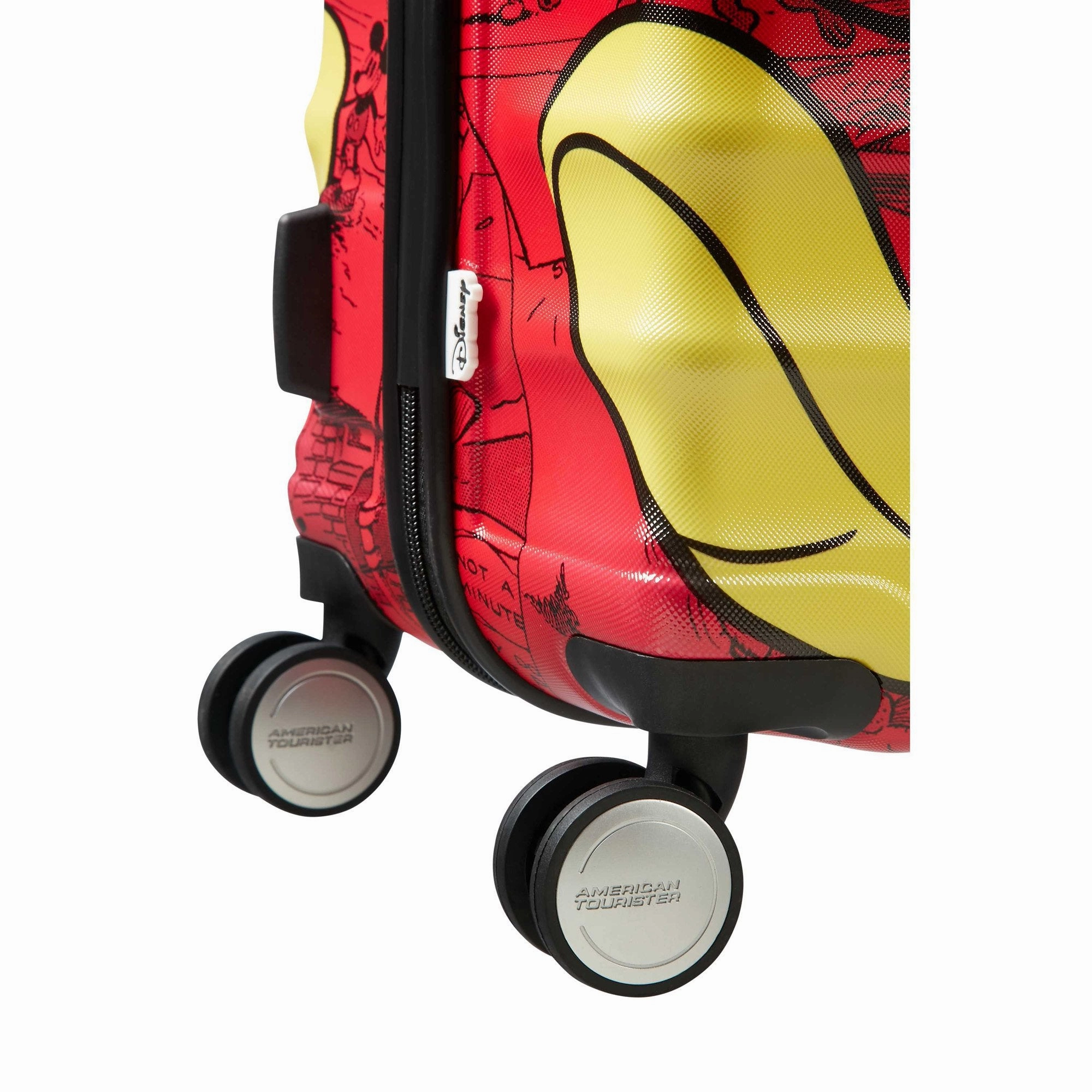 American Tourister Disney Wavebreaker Spinner Large Luggage - Mickey Comics Red