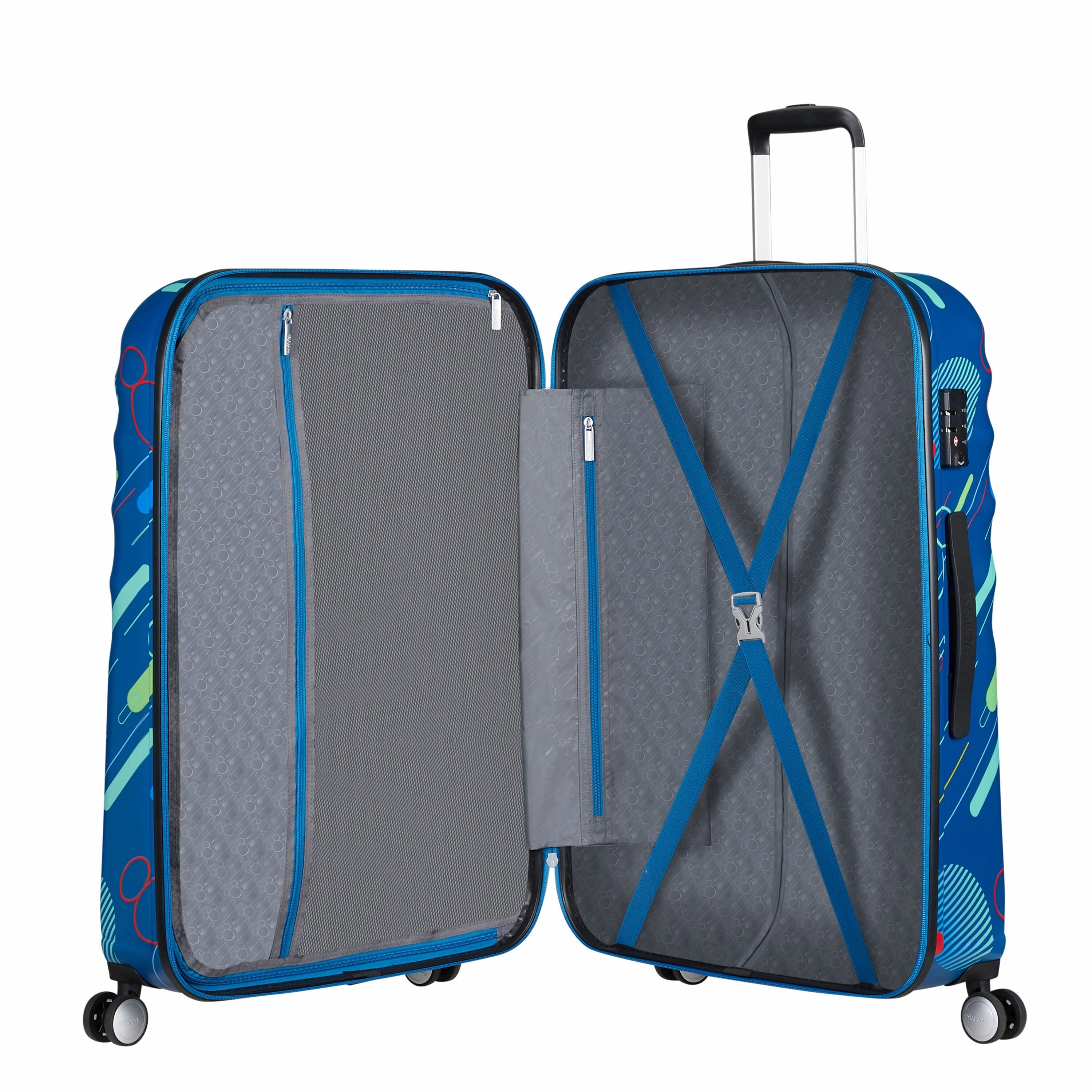 American Tourister Disney Wavebreaker Spinner Large Luggage - Mickey Future Pop