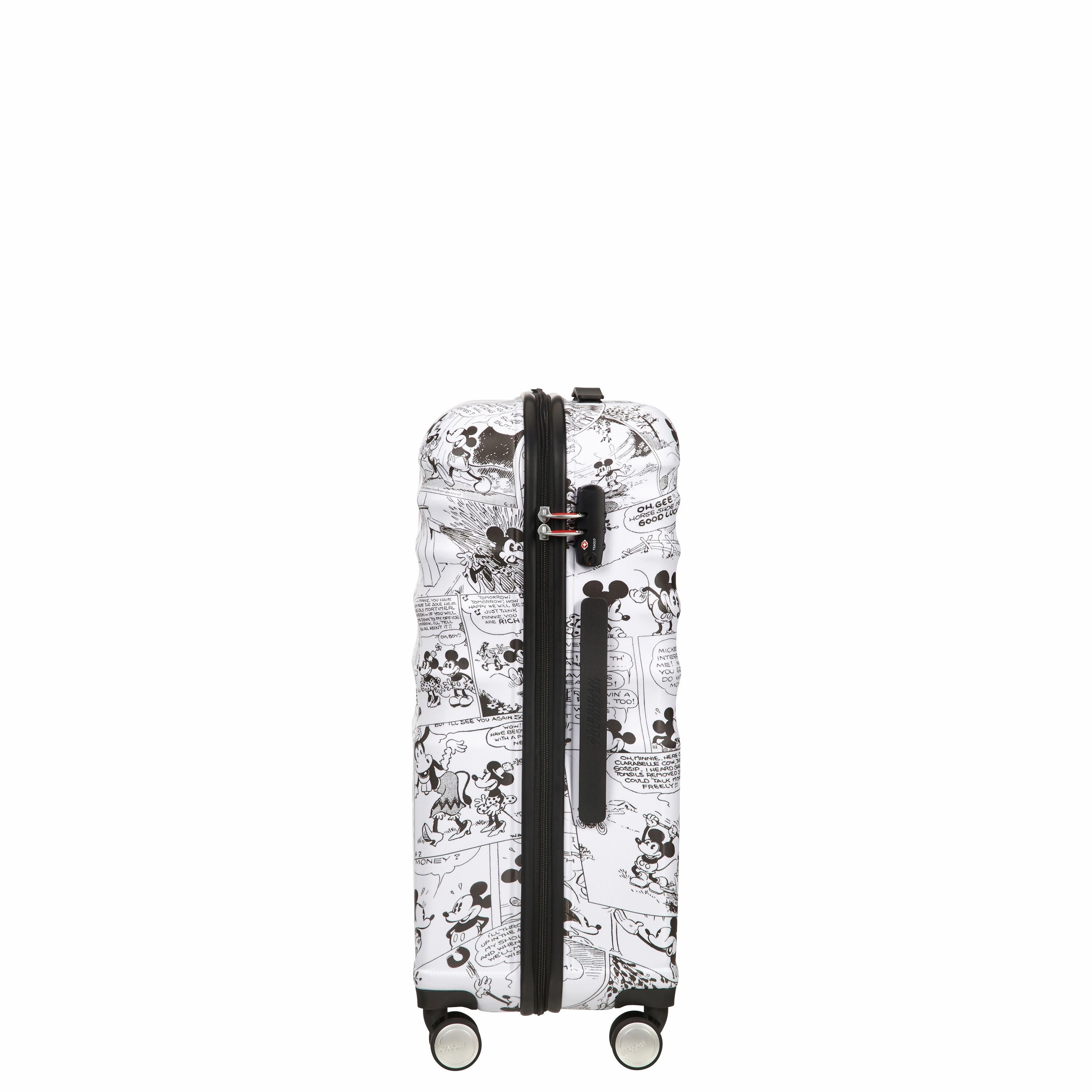 American Tourister Disney Wavebreaker Spinner Medium Luggage - Minnie Comics White