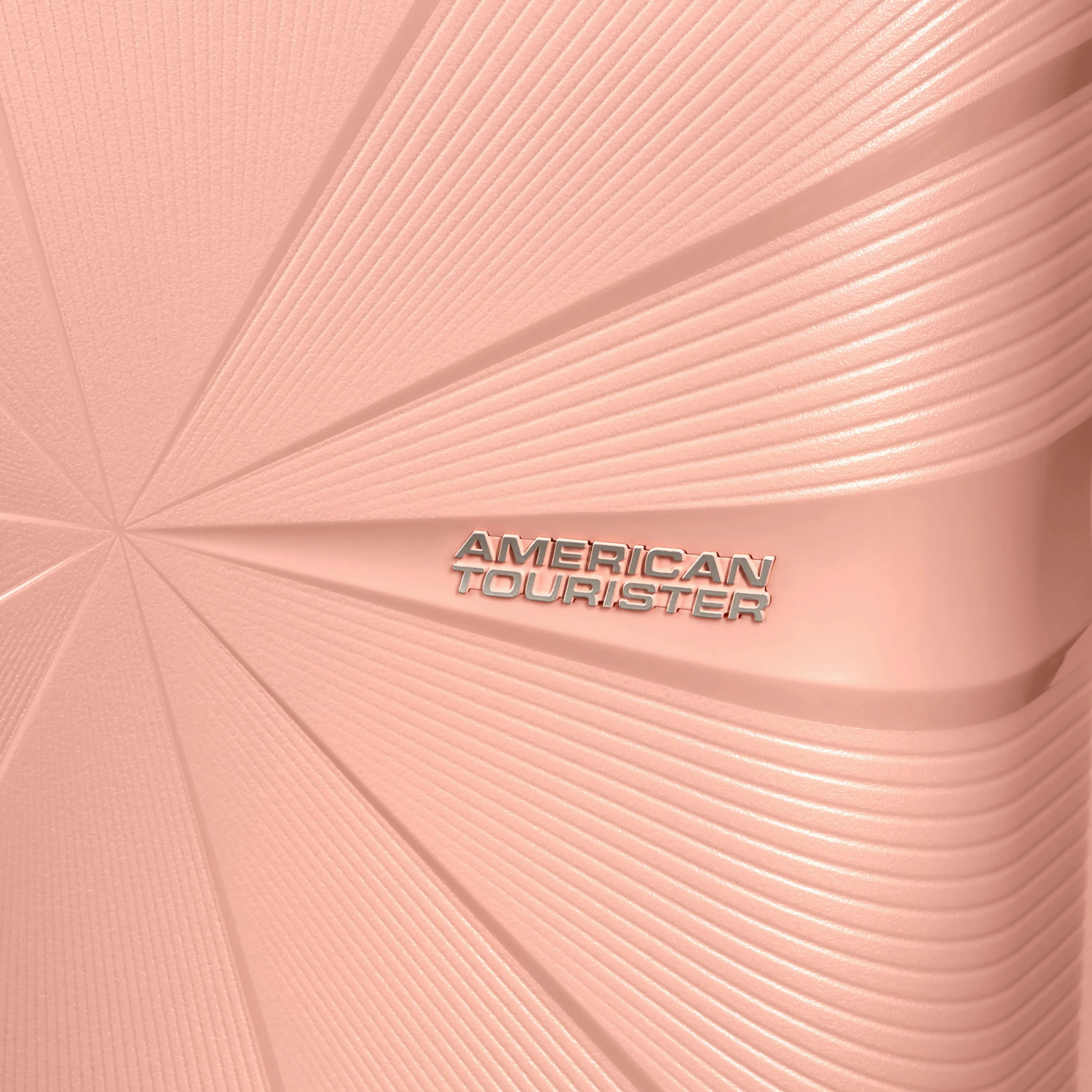 American Tourister StarVibe Spinner Medium Expandable Luggage - Metallic Peach