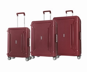 American Tourister Tribus 3 Piece Hardside Spinner Luggage Set (Red)