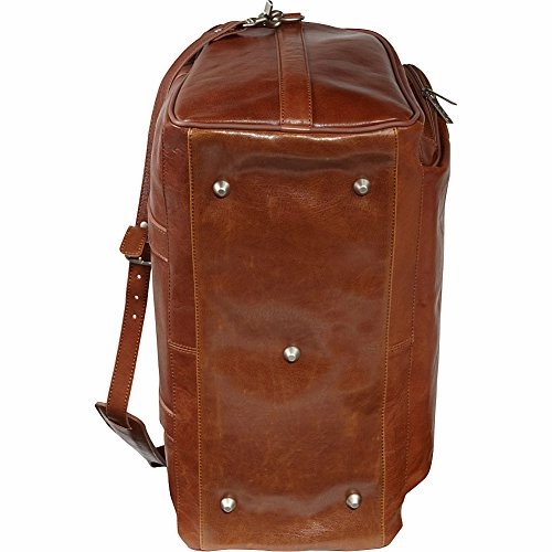 Amerileather 18" Leather Carry On Weekend Duffel,Brown,US