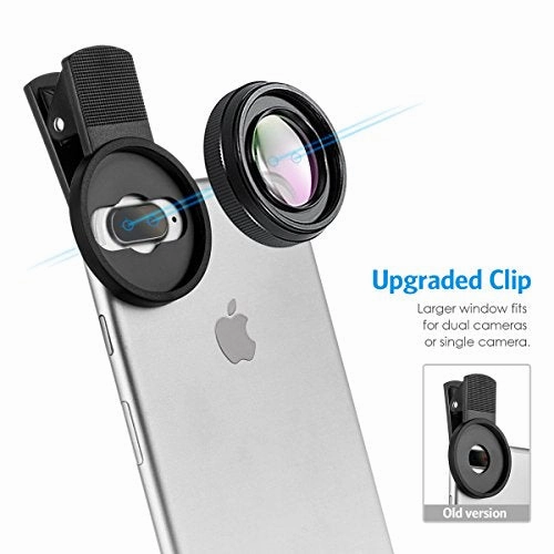 AMIR Phone Camera Lens, 0.6X Super Wide Angle Lens   15X Macro Lens for iPhone Lens Kit, 2 in 1