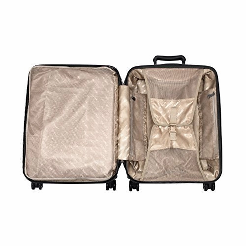 Andiamo Pantera 20" Hardside Carry-On Luggage With Spinner Wheels (20in, Carbon Black)