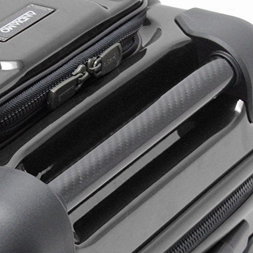 Andiamo Pantera 20" Hardside Carry-On Luggage With Spinner Wheels (20in, Carbon Black)