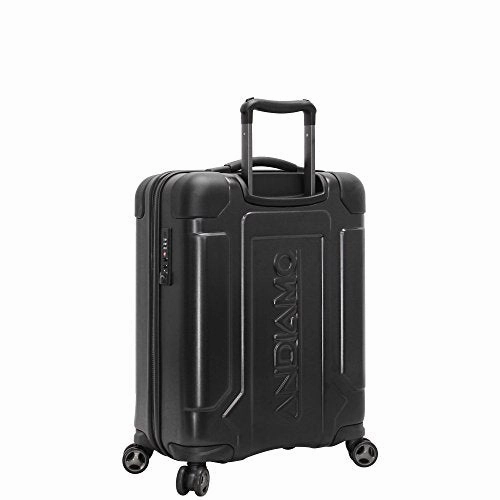 Andiamo Pantera 20" Hardside Carry-On Luggage With Spinner Wheels (20in, Carbon Black)