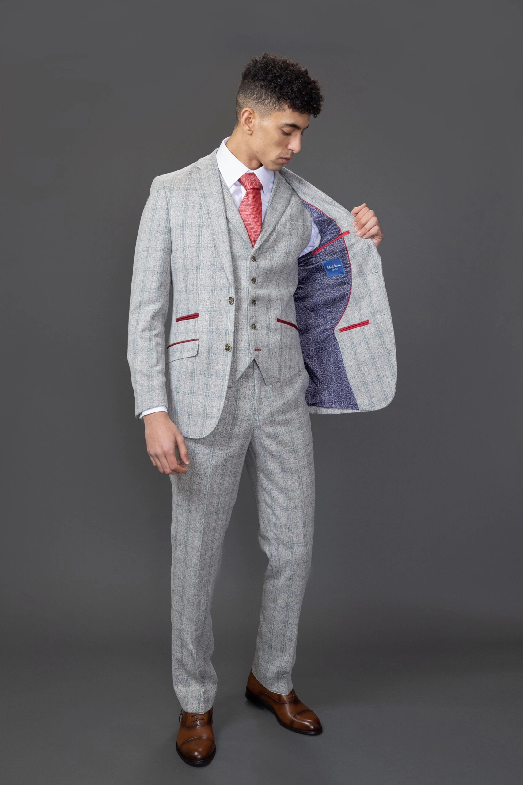 Andrew 3 Piece Checked Suit