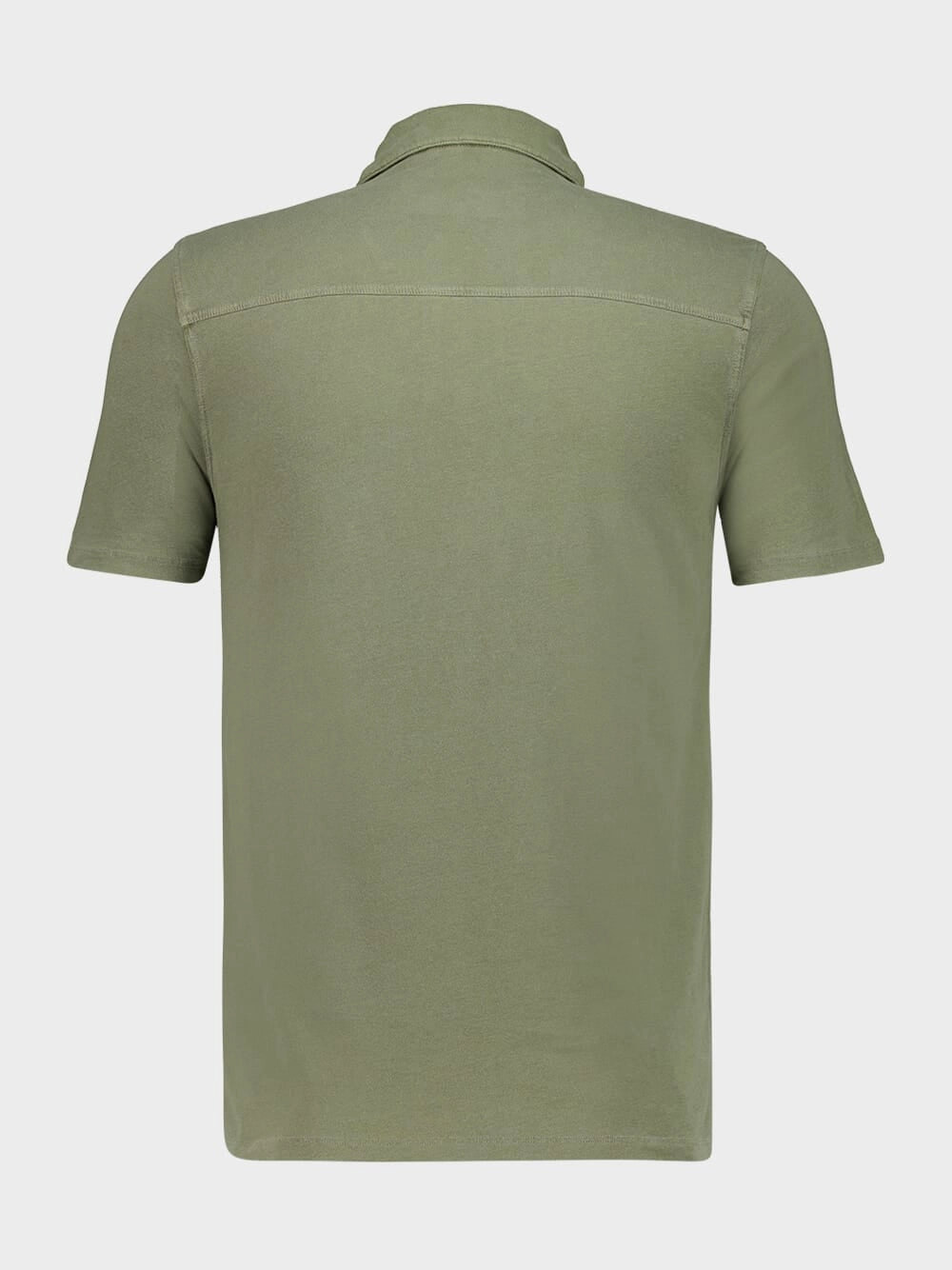 Army Green Organic Cotton Short-Sleeve Polo