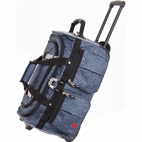 Athalon 29" 15 Pocket Duffel Denim Rain Rolling, One Size