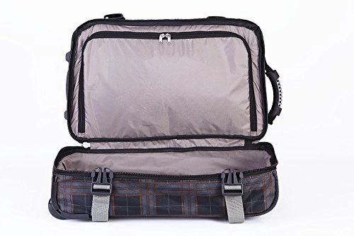 Athalon Luggage Carryon Equipment Wheeled Duffel Bag, Black, One Size