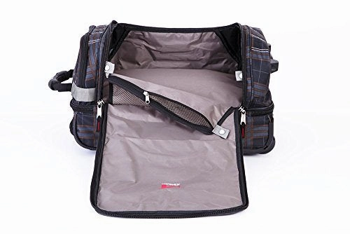 Athalon Luggage Carryon Equipment Wheeled Duffel Bag, Black, One Size