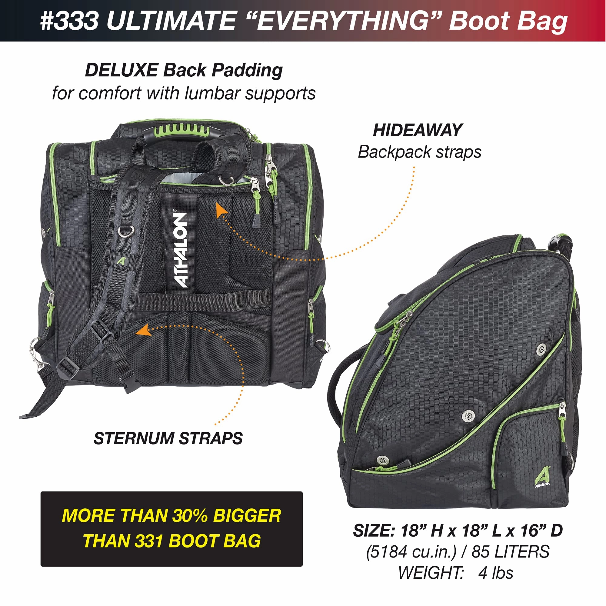 Athalon Ultimate Everything XL USB Bootbag