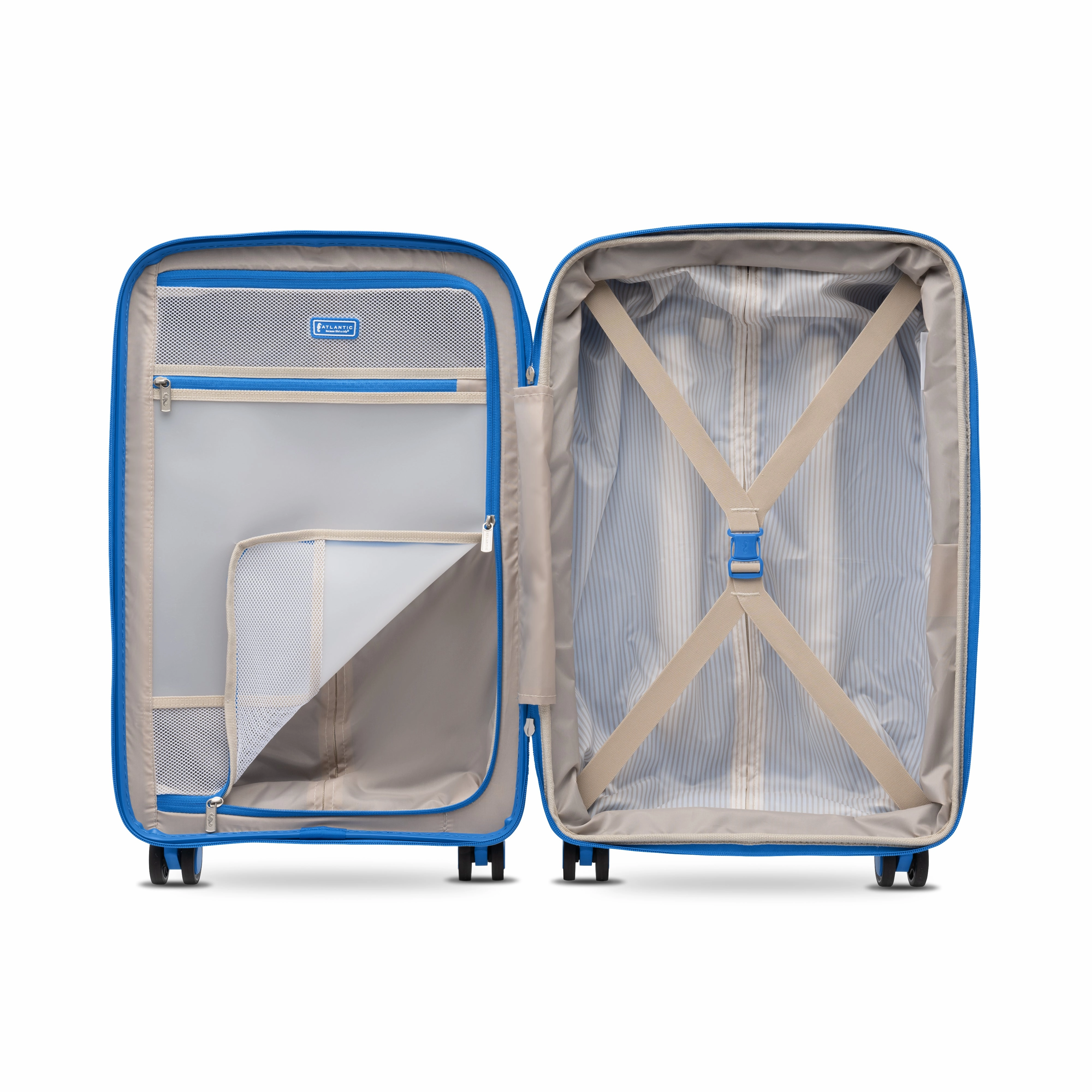 Atlantic 2 Pc Luggage Set - Carry-on & Convertible Medium to Large Checked Exp Hardside Spinners