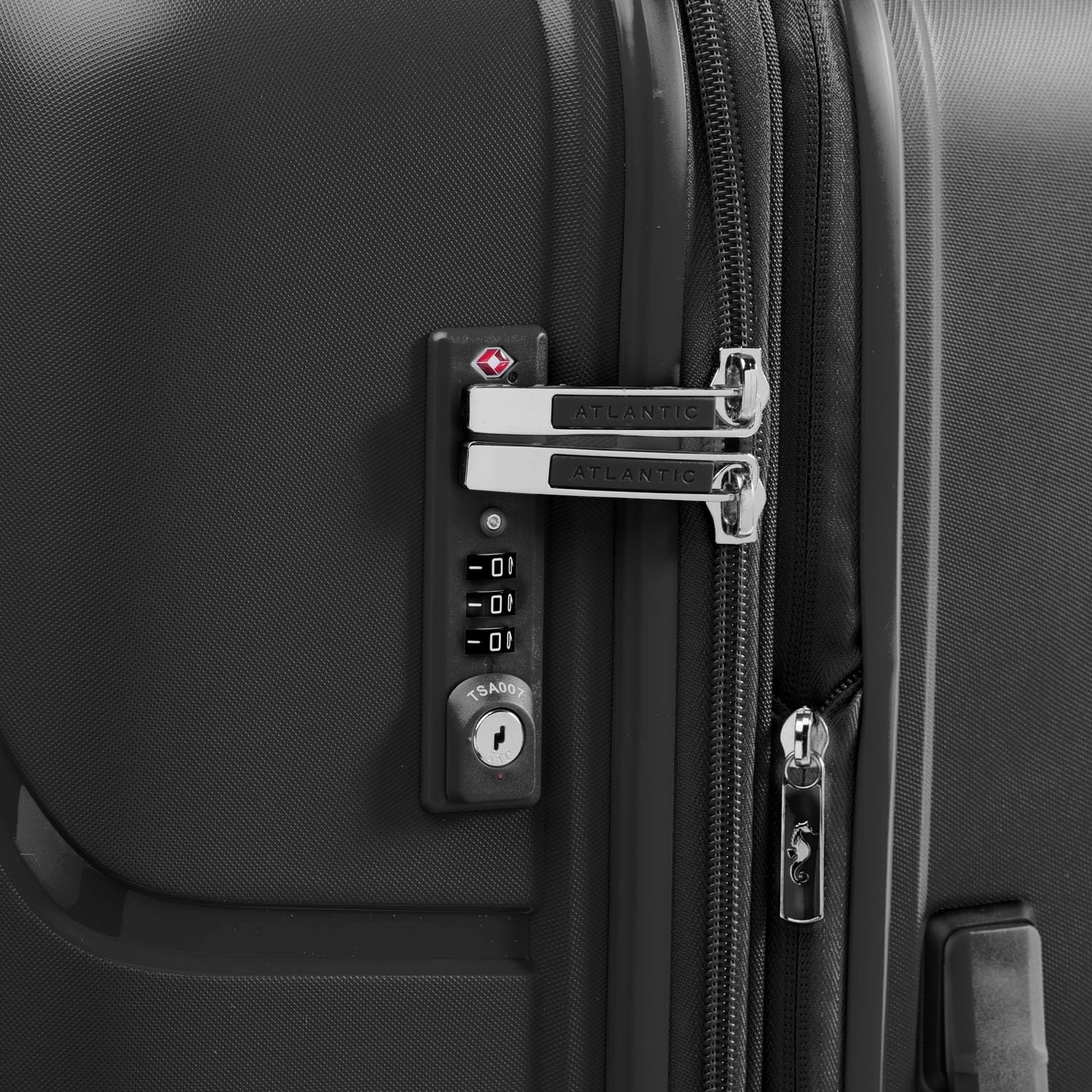 Atlantic 2 Pc Luggage Set - Carry-on & Convertible Medium to Large Checked Exp Hardside Spinners