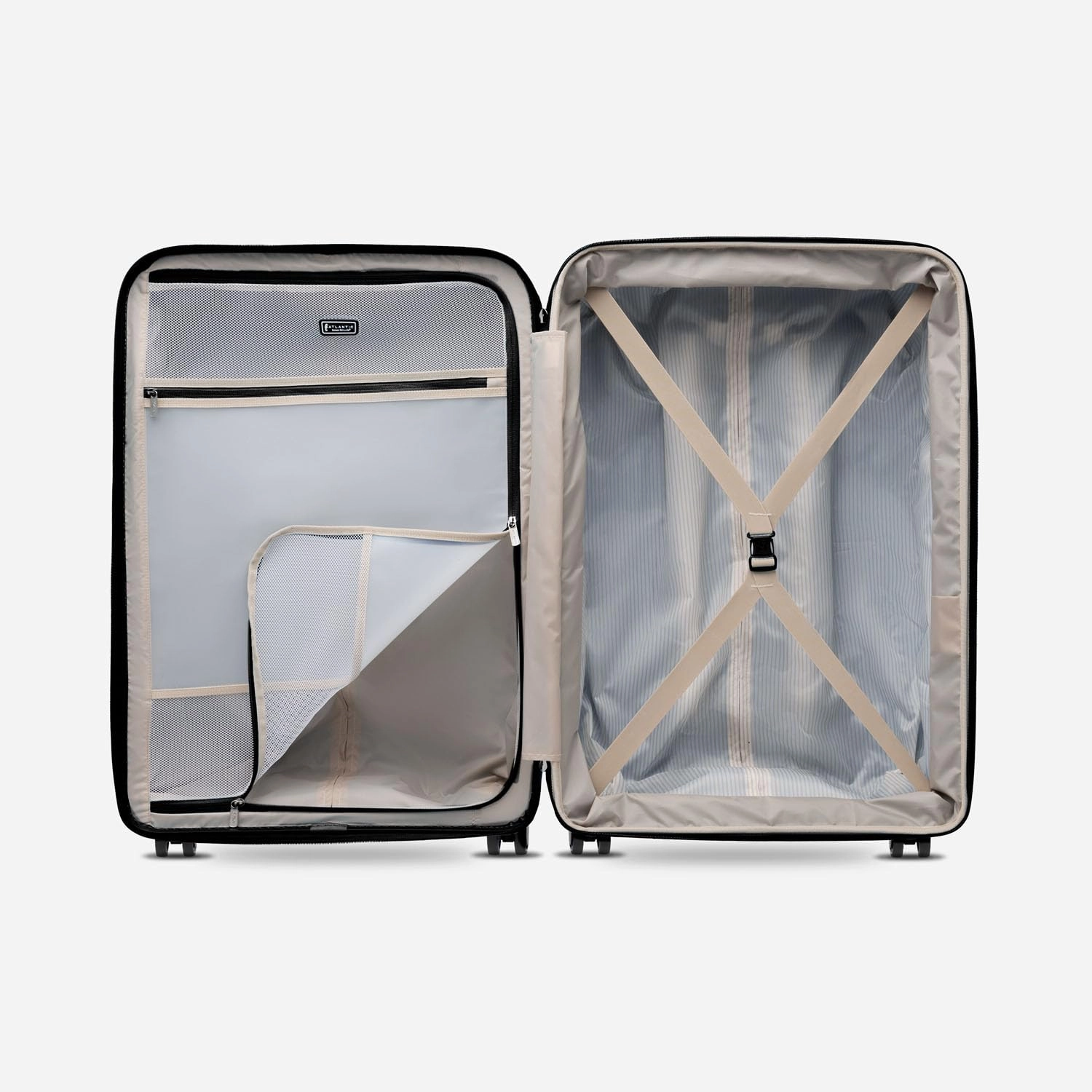 Atlantic 2 Pc Luggage Set - Carry-on & Convertible Medium to Large Checked Exp Hardside Spinners