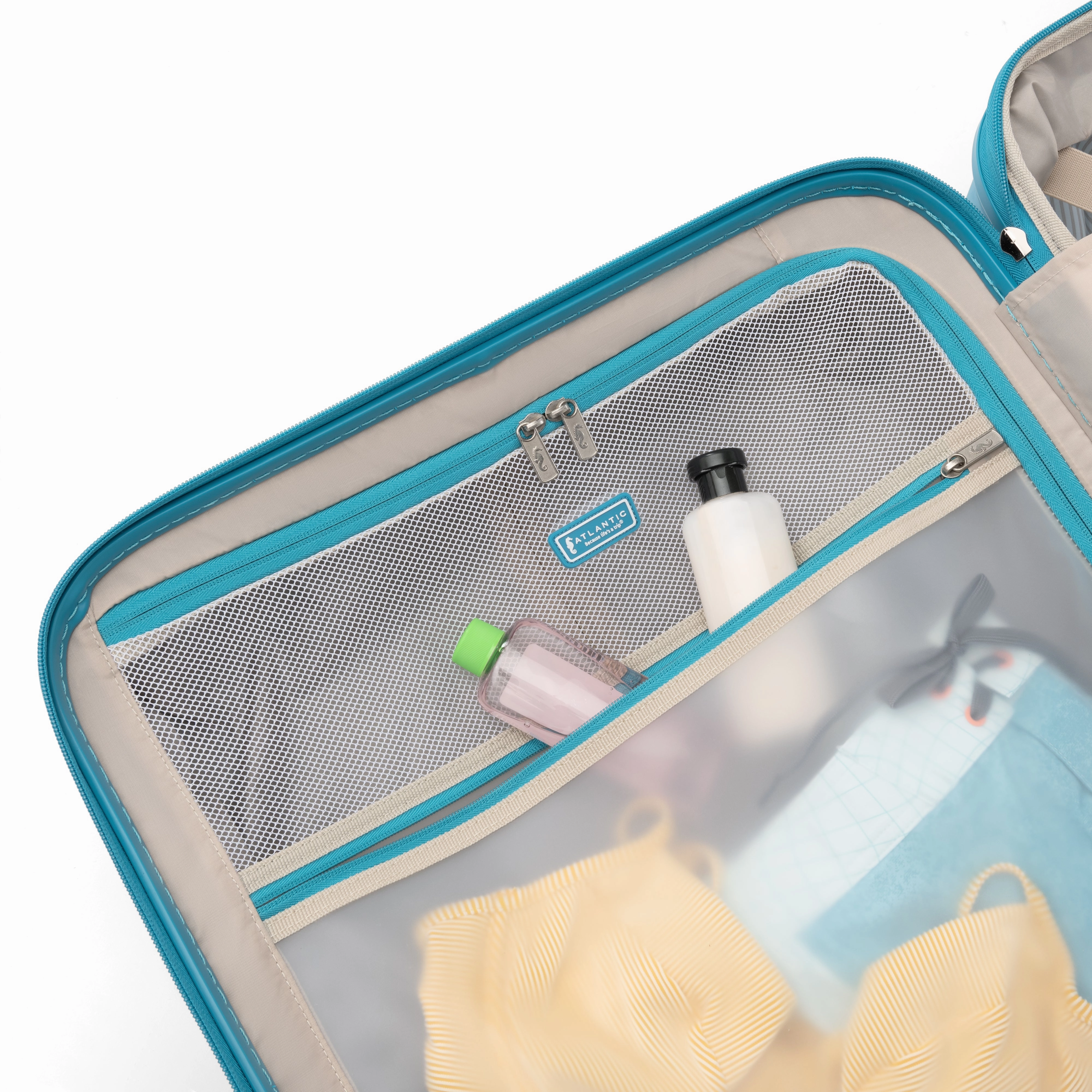 Atlantic 2 Pc Luggage Set - Carry-on & Convertible Medium to Large Checked Exp Hardside Spinners
