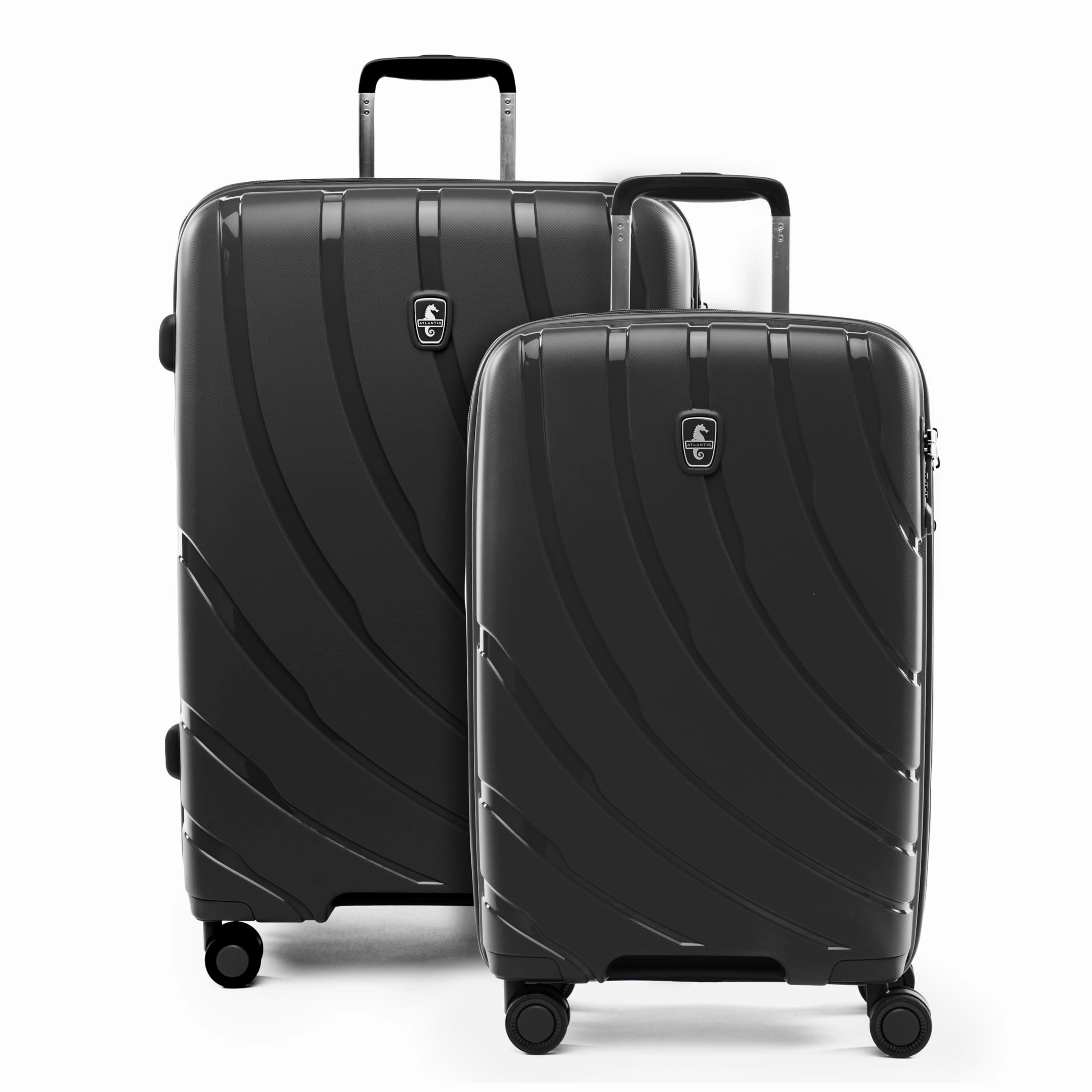 Atlantic 2 Pc Luggage Set - Carry-on & Convertible Medium to Large Checked Exp Hardside Spinners