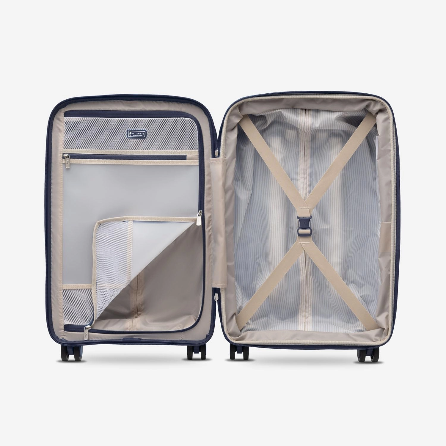 Atlantic 2 Pc Luggage Set - Carry-on & Convertible Medium to Large Checked Exp Hardside Spinners