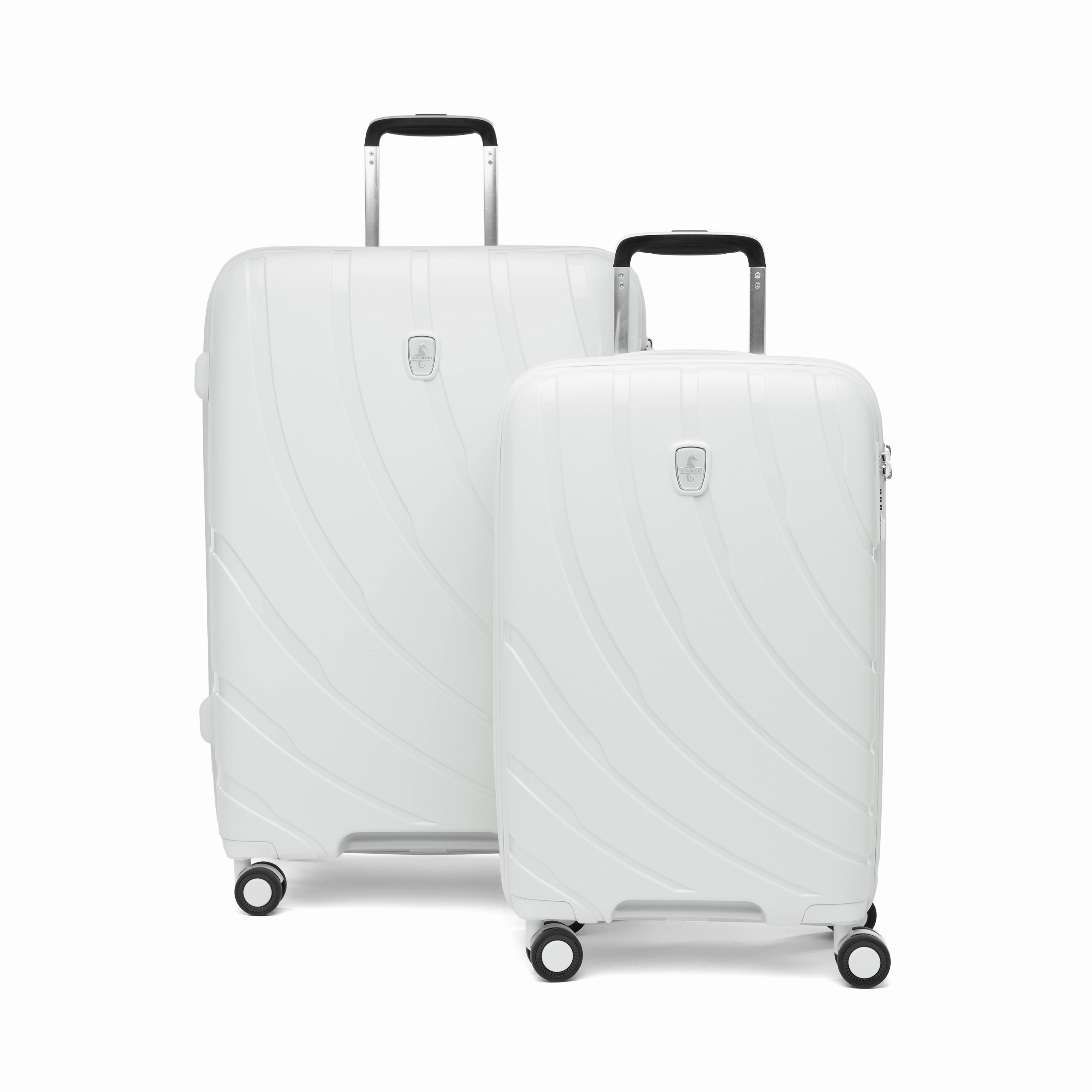 Atlantic 2 Pc Luggage Set - Carry-on & Convertible Medium to Large Checked Exp Hardside Spinners