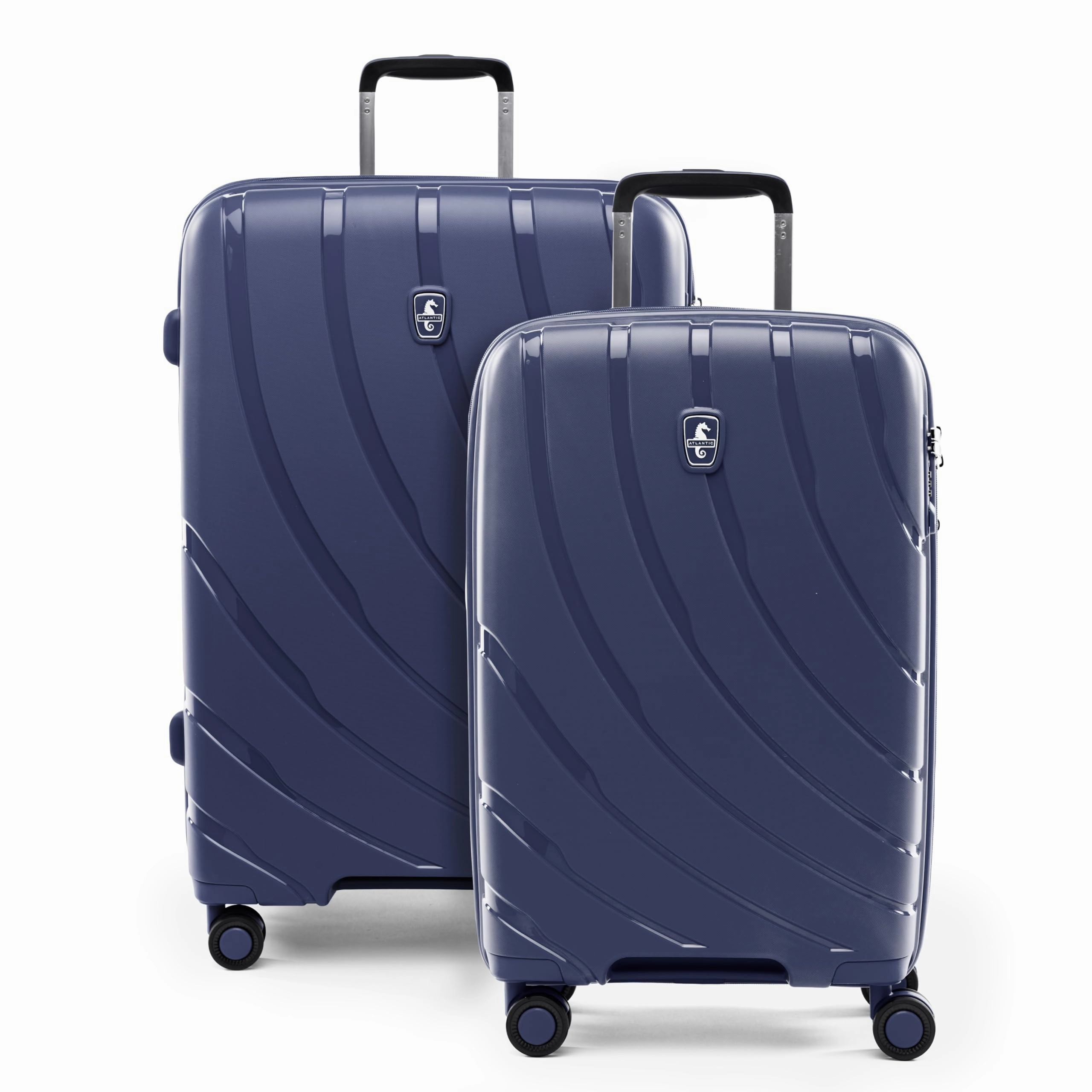 Atlantic 2 Pc Luggage Set - Carry-on & Convertible Medium to Large Checked Exp Hardside Spinners