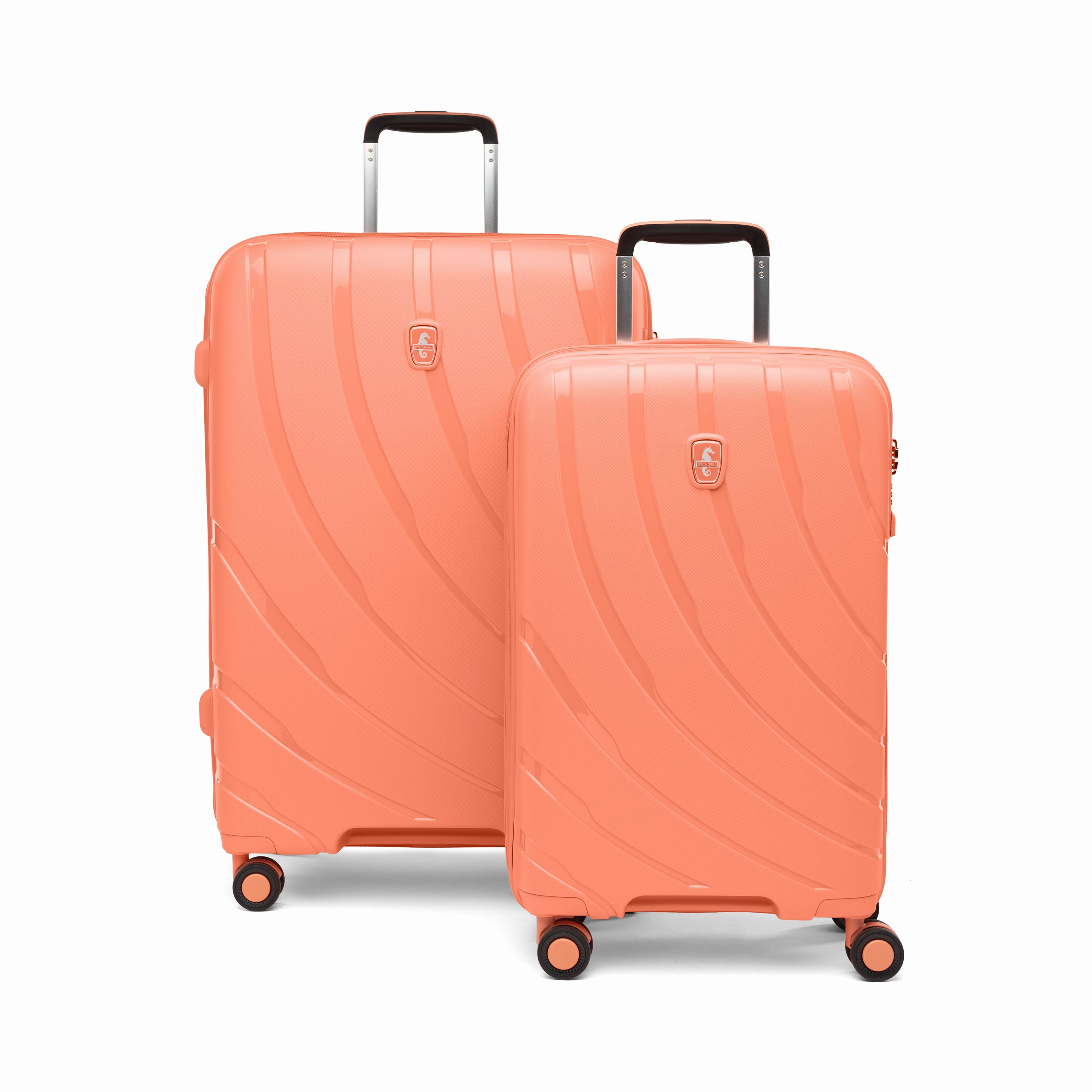 Atlantic 2 Pc Luggage Set - Carry-on & Convertible Medium to Large Checked Exp Hardside Spinners