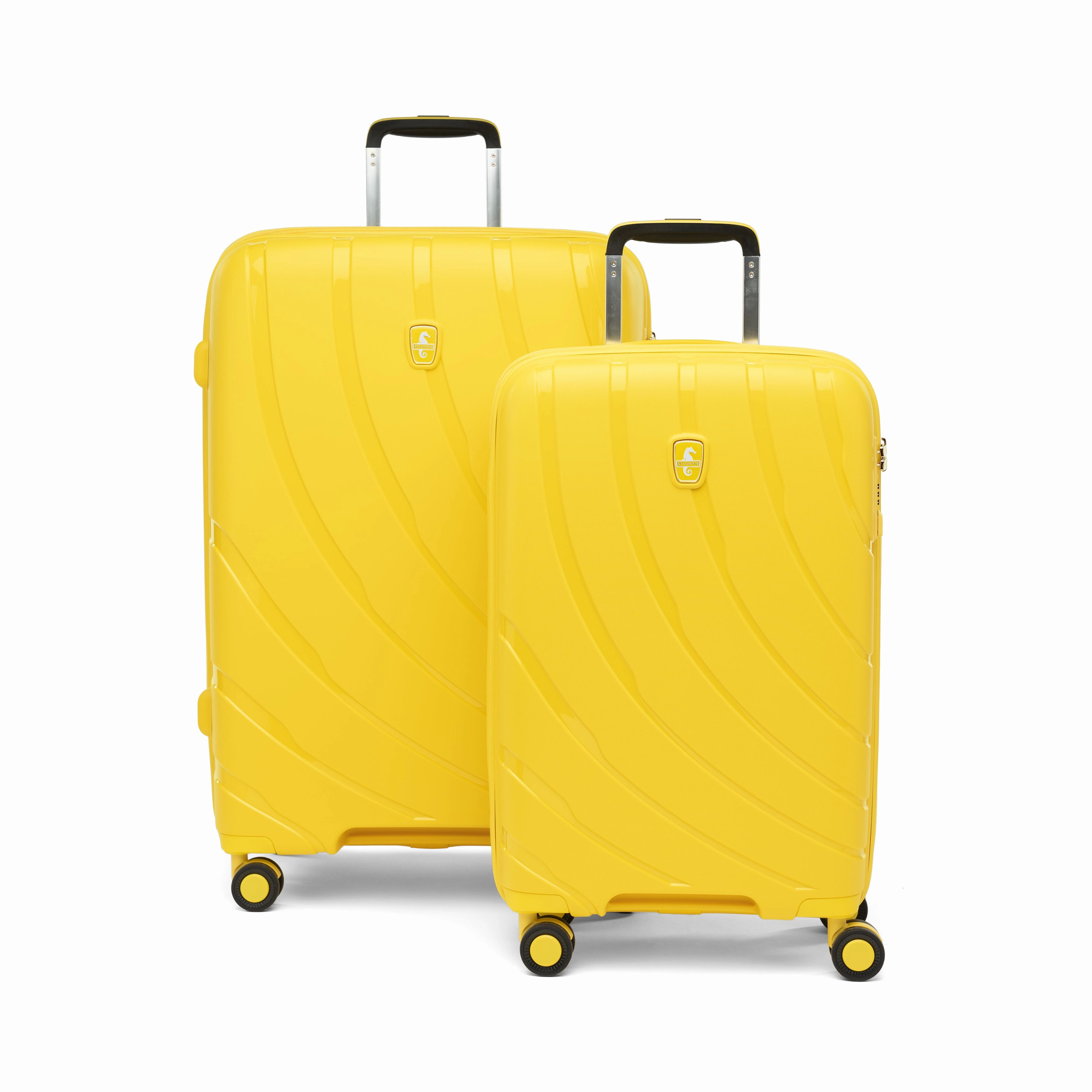 Atlantic 2 Pc Luggage Set - Carry-on & Convertible Medium to Large Checked Exp Hardside Spinners