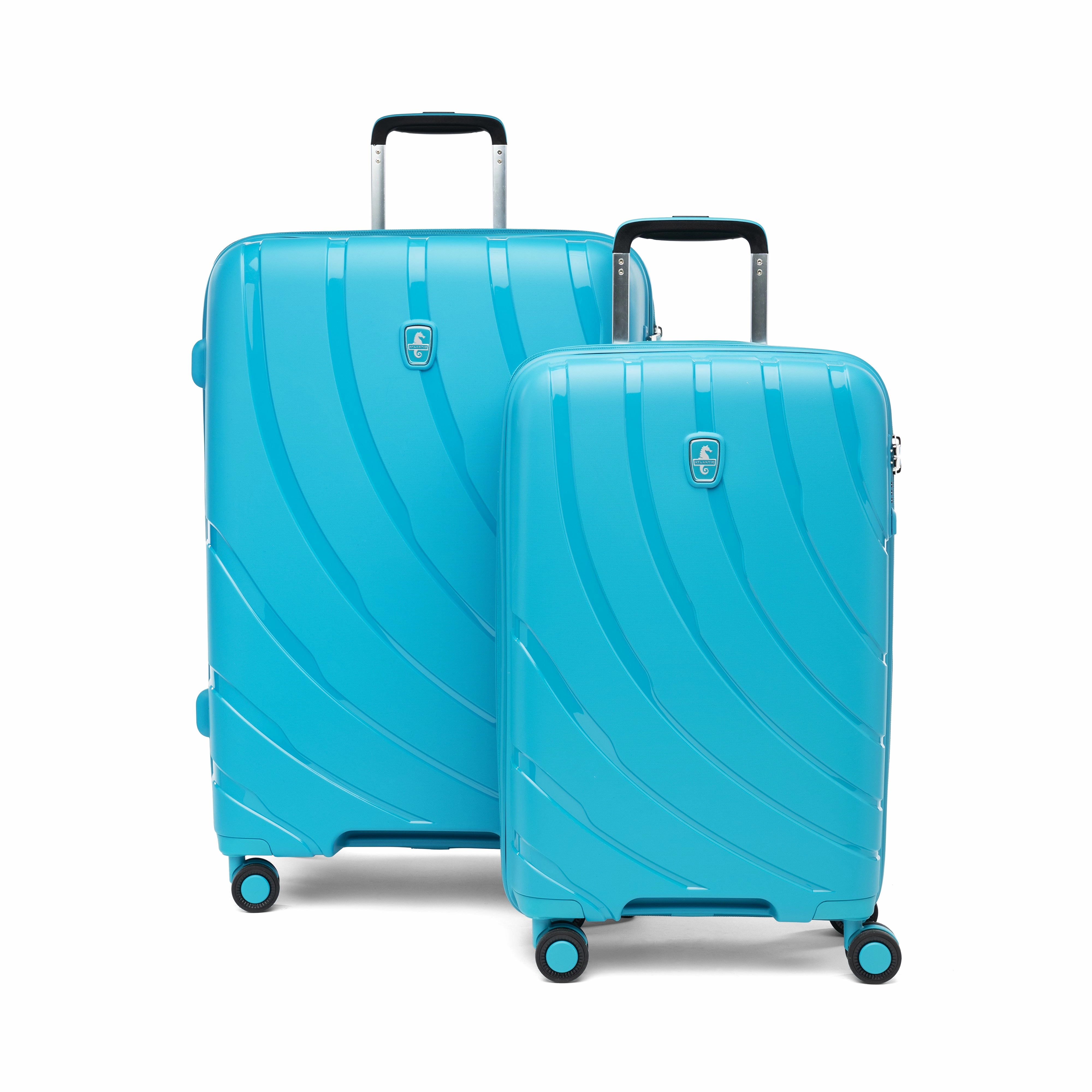 Atlantic 2 Pc Luggage Set - Carry-on & Convertible Medium to Large Checked Exp Hardside Spinners