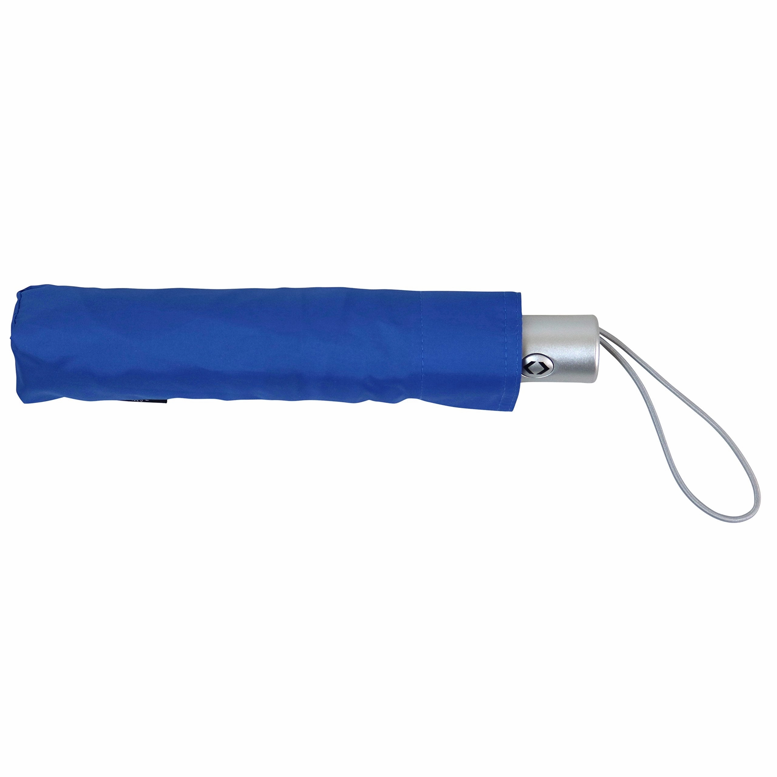 Auto Open and Close, Self Closing, Tiny Mini Umbrella - by London Fog - Blue