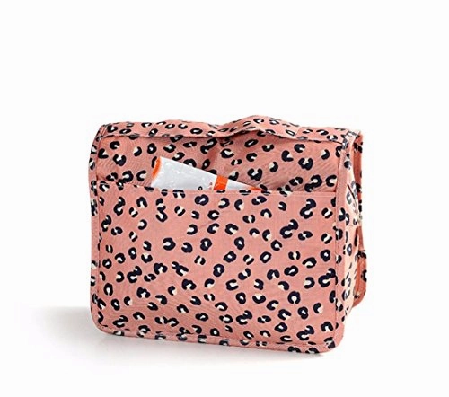 AutumnFall Pockettrip Hanging Toiletry Kit Clear Travel BAG Cosmetic Carry Case Toiletry (Pink)