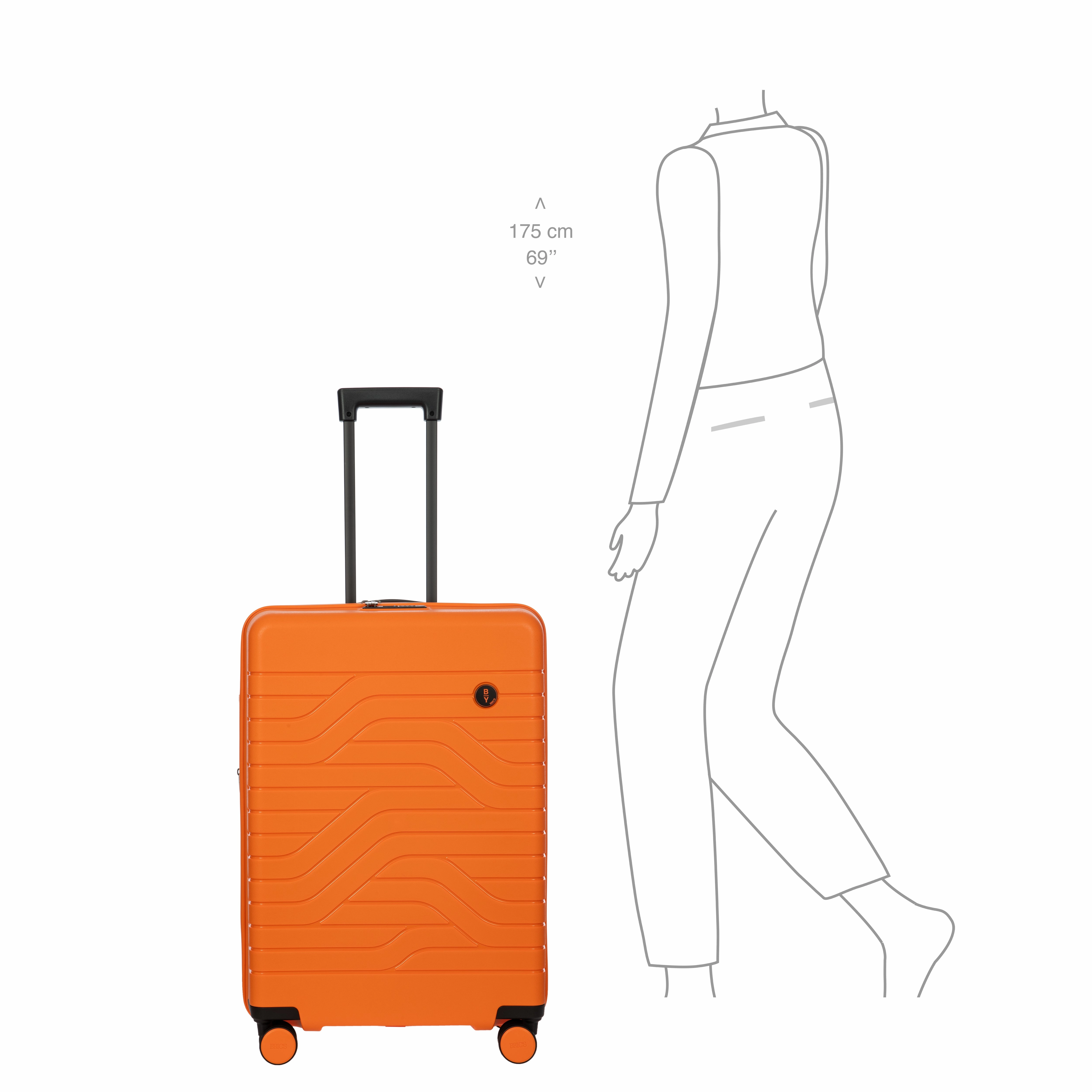 B|Y ULISSE 28" EXPANDABLE SPINNER // Orange