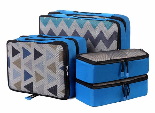 Bagail 6 Set Packing Cubes,3 Various Sizes Travel Luggage Packing Organizers Bag