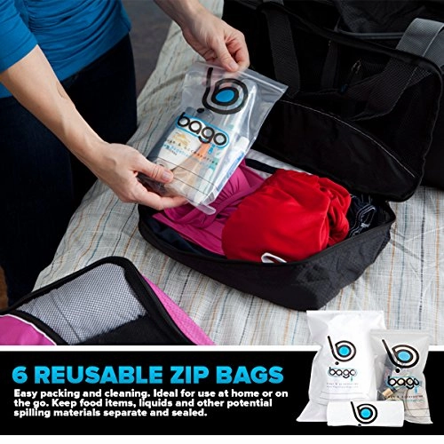 Bago Packing Cubes For Travel Bags - Luggage Organizer 5pc Set with 6 organizers