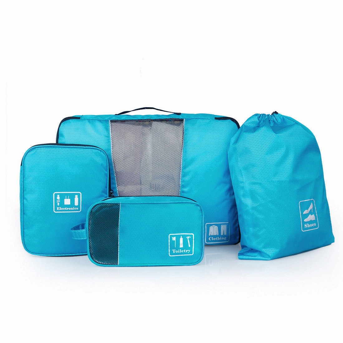 Bagsmart Waterproof 4Pcs Packing Cube Travel Luggage Organizer Bags
