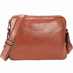 Banuce Vintage Full Grains Italian Leather Messenger Bag for Men Shoulder Crossbody Bag Business