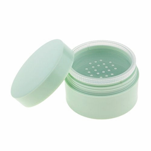 Baoblaze 5g/15g Plastic Empty Powder Case Face Powder Makeup Jar Travel Kit Blusher Cosmetic Makeup
