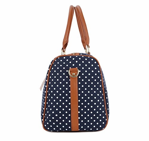 Baosha Hb-25 Cute Lady Women Canvas Travel Bag Weekender Overnight Bag Carry-On Duffel Tote Bag