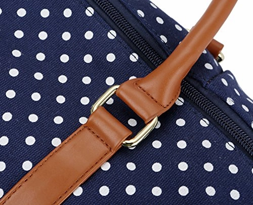 Baosha Hb-28 Ladies Women Canvas Travel Weekender Bag Overnight Carry-On Shoulder Duffel Tote Bag