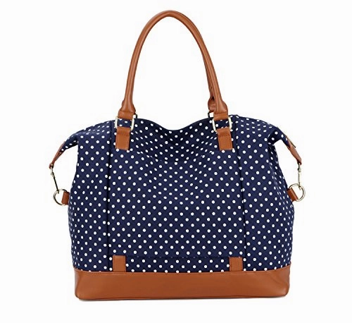 Baosha Hb-28 Ladies Women Canvas Travel Weekender Bag Overnight Carry-On Shoulder Duffel Tote Bag