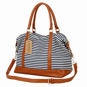 Baosha Hb-28 Ladies Women Canvas Travel Weekender Overnight Carry-On Shoulder Duffel Tote Bag
