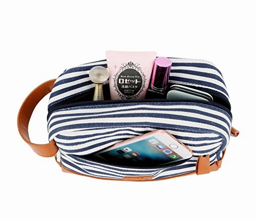 Baosha Xs-01 Canvas Toiletry Bag Shaving Dopp Case Cosmetic Makeup Bag (Blue)