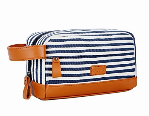 Baosha Xs-01 Canvas Toiletry Bag Shaving Dopp Case Cosmetic Makeup Bag (Blue)