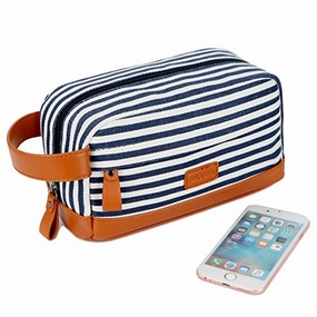Baosha Xs-01 Canvas Toiletry Bag Shaving Dopp Case Cosmetic Makeup Bag (Blue)