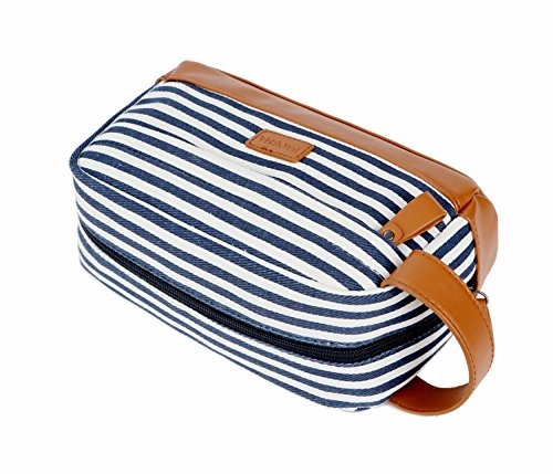 Baosha Xs-01 Canvas Toiletry Bag Shaving Dopp Case Cosmetic Makeup Bag (Blue)